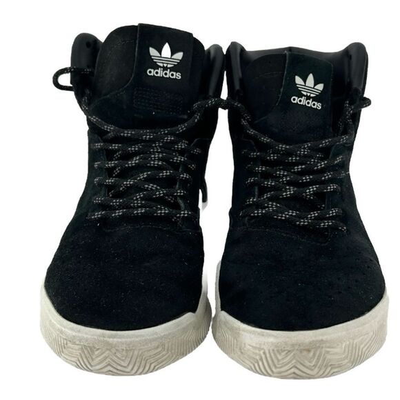 Adidas Vintage Tubular Instinct Core Black White High Top Sneakers Women's Sz 5 - Picture 2 of 12